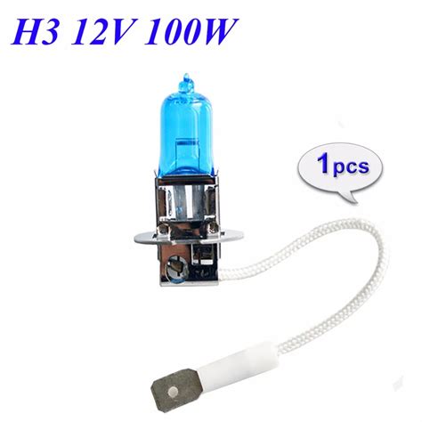 Hippcron H3 Halogen Bulb 12V 100W Xenon Dark Blue 2200Lm 5000K ...