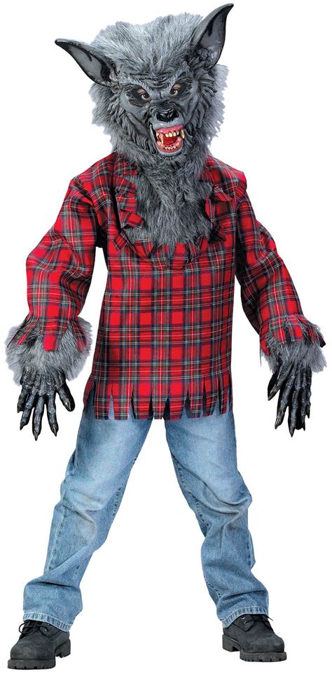 Werewolf WOLF FULL COSTUME Twilight Jacob MASK GLOVES SHIRT Kids Boys ...