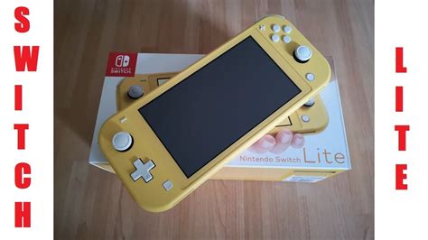 Nintendo Switch Lite Yellow Unboxing - YouTube