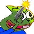 Pepega Aim Gun Sticker - Pepega Aim Gun Firing - Descubre y comparte GIF