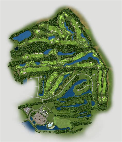 Wild Wing Golf Club - Course Map | Behance :: Behance