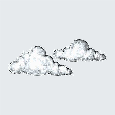 Hand-drawn clouds illustration - Download Free Vectors, Clipart ...