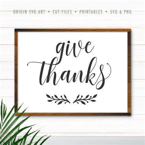 Give Thanks, Thanksgiving SVG – Origin SVG Art