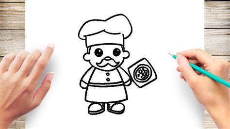 How to Draw A Chef - YouTube