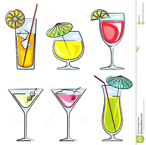 Image result for cocktail vector images Cute Food Drawings, Line Art ...