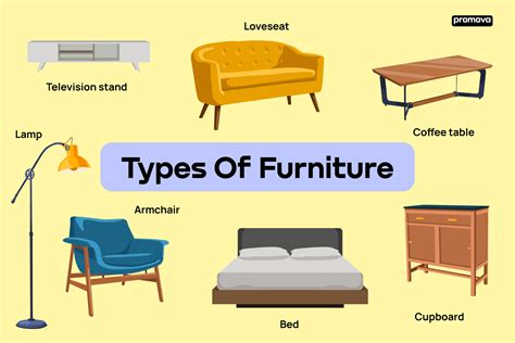 Types Of Furniture English Vocabulary