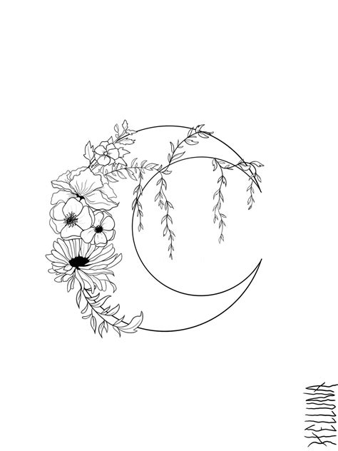 Moon Flower, Digital Arts by Helluna | Artmajeur