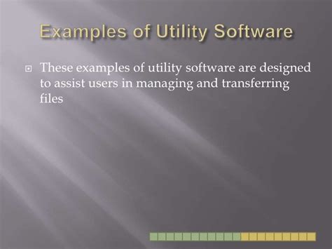 Utility software