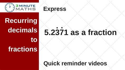 Repeating Decimal | Examples and Forms
