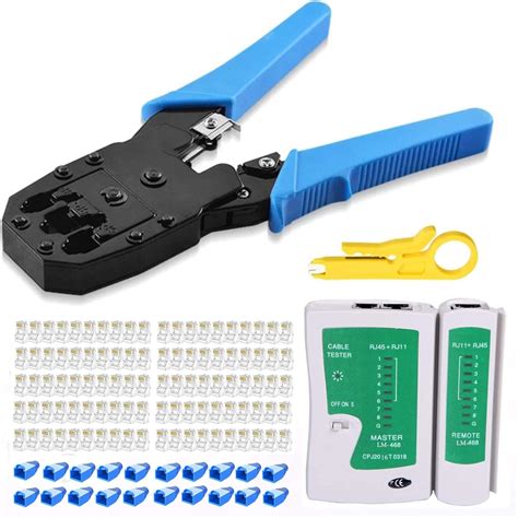 Gaobige rj45 Crimp Tool Kit, Cat5 Cat5e Crimping India | Ubuy