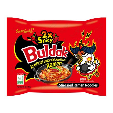 Samyang Fire Chicken 2X Spicy Ramen Pouch, 5 X 140 g: Buy Online in ...