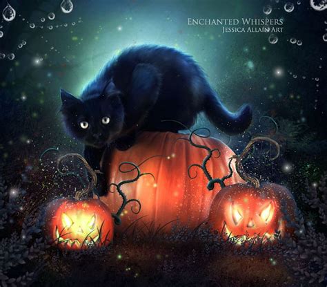 🔥 Free Download Black Cat Halloween Wallpaper Art Darkness by @gholden ...