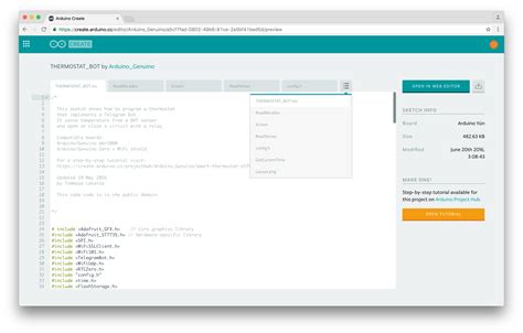 Share your sketches on the Arduino Web Editor - Electronics Infoline ...