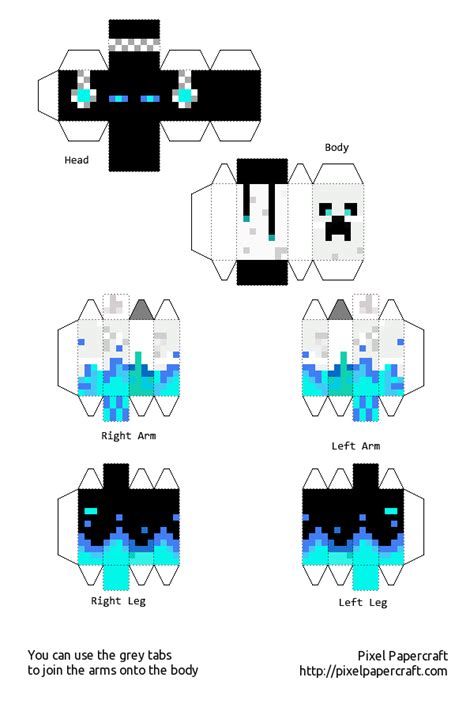 My skin in papercraft (easier) | Minecraft printables, Papercraft ...