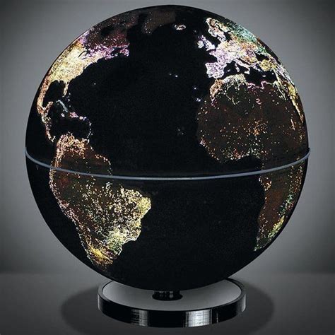 So looks our Globe at night. The night lights of our planet! So ...