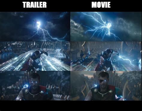 Thor Ragnarok(2017) Trailer Vs Movie : r/NotintheMovie