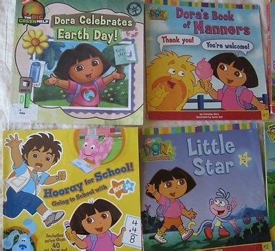 Lot of 16 - Dora the Explorer, Go Diego Go books, paperback & hardback ...