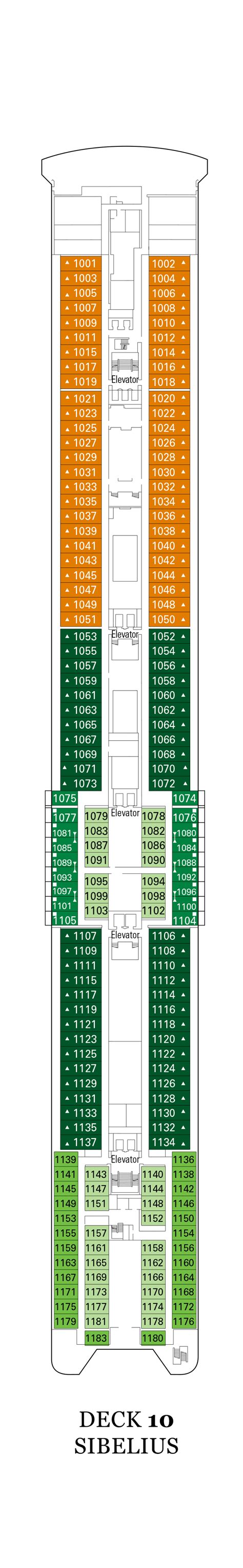 MSC Sinfonia Deck Plans | CruiseInd