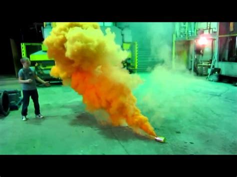 Orange Smoke Bomb.wmv - YouTube