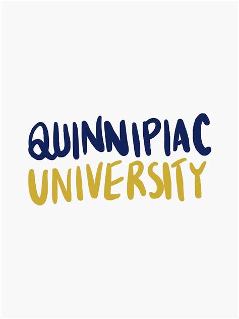 "Quinnipiac university logo" Sticker for Sale by annacwilliams | Redbubble