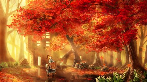 Autumn Anime Pics Wallpapers - Wallpaper Cave