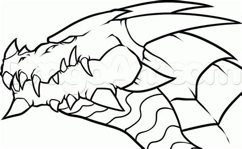 How to Draw a Dragon Head, Step by Step, Dragons, Draw a Dragon ...