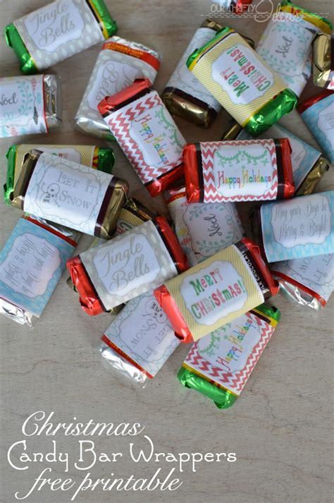 mini Candy Bar Christmas Wrappers & Tag - Our Thrifty Ideas