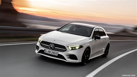 2019 Mercedes-Benz A-Class (Color: Digital white pearl) - Front | Caricos