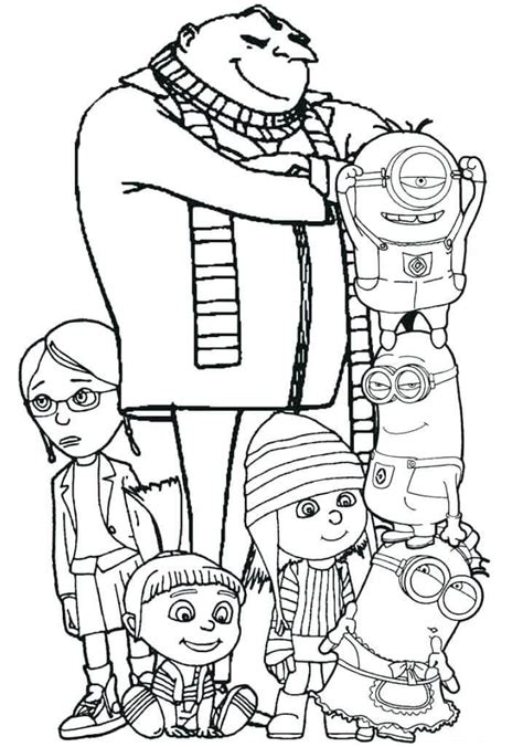 Personajes De Gru, Mi Villano Favorito para colorear, imprimir e ...