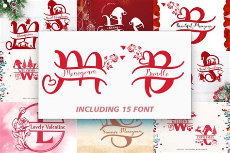 Monogram Font Bundle (2367740)