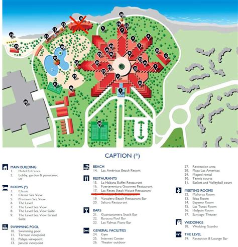 Resort Map | Melia Varadero | Varadero, Cuba