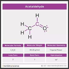 Acetaldehyde (Ethanal) CH3CHO: Molecular Geometry - Hybridization ...