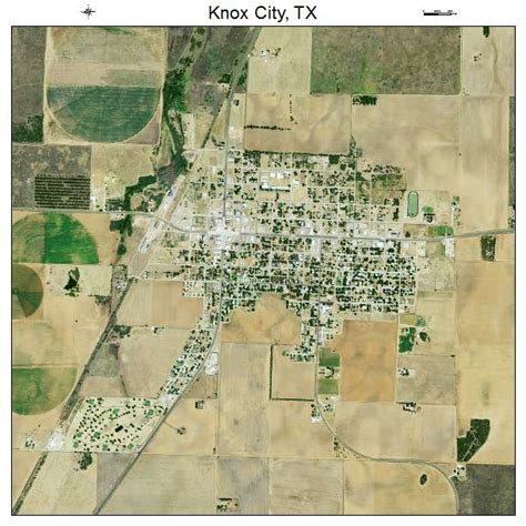 Aerial Photography Map of Knox City, TX Texas