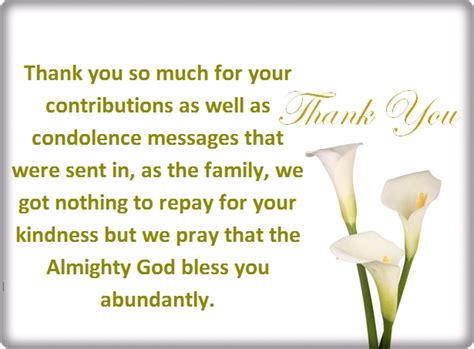 Thank You for Your Condolences Quotes and Notes - Shainginfoz