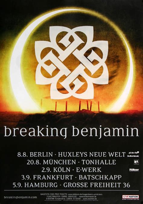 Breaking Benjamin - Dark Before Dawn, Tour 2017 - Konzertplakat, 22,90