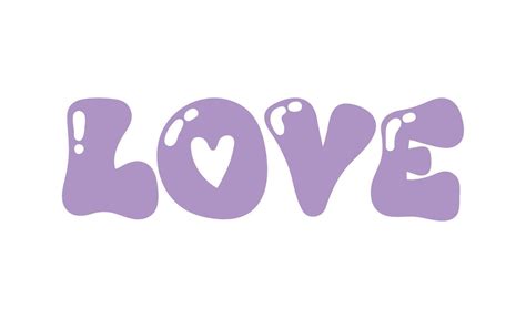 love bubble letters 10420588 Vector Art at Vecteezy