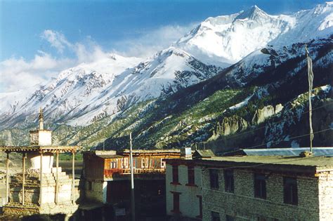 Beautiful Manang, where trekkers pause to acclimatise to the altitude ...