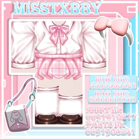 Four Soft Aesthetic / Kawaii Roblox outfits with matching accessories ...