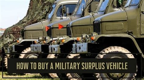 How to Buy A Military Surplus Vehicle