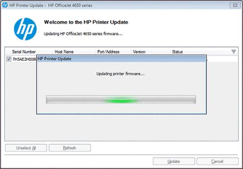 Parallel HP Laser Printer Firmware Update Procedure