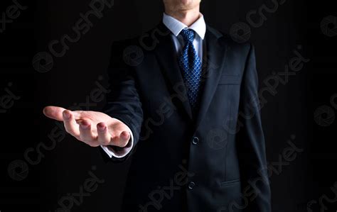 Man holding his hand out and showing something - stock photo 855707 ...