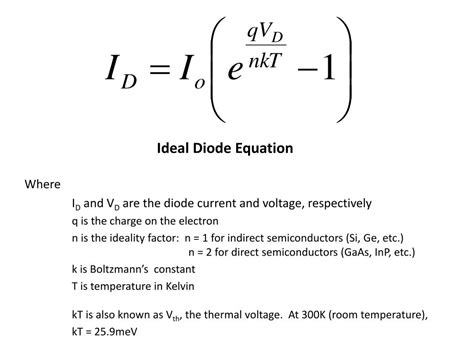 PPT - Ideal Diode Equation PowerPoint Presentation, free download - ID ...