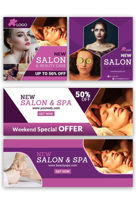 Beauty Salon Social Media Banners and Templates | Beauty salon posters ...