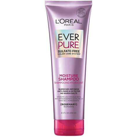 L'Oreal Paris Moisture Sulfate Free Shampoo for Dry Hair, EverPure, 8.5 ...