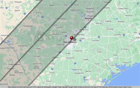 2024 Eclipse Path Map Texas - Drusi Kelsey