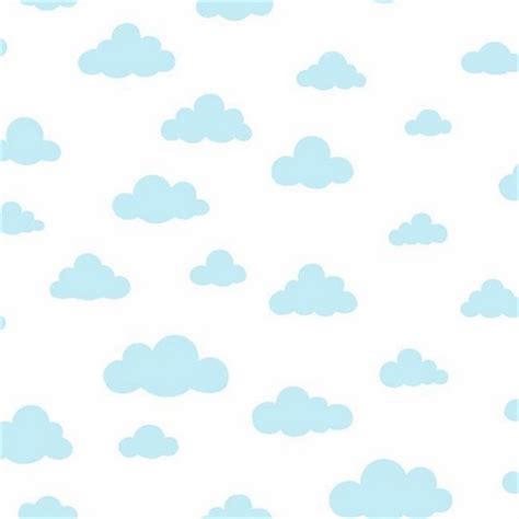 DI0975 | Baby Blue Disney Winnie the Pooh Clouds Wallpaper