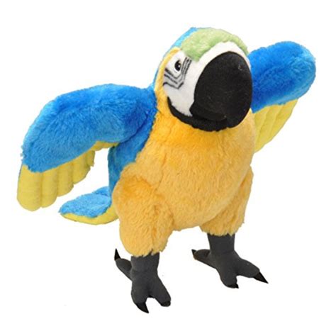 Wild Republic Macaw Parrot Plush, Stuffed Animal, Plush Toy, Gifts Kids ...