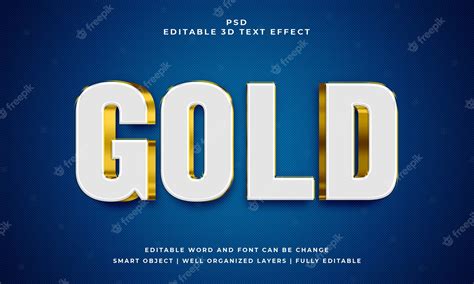 Premium PSD | Gold 3d editable psd text effect with background