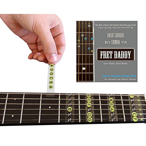 Fret Daddy The Basic Chords Combo Pack for Electric/Acoustic Guitar ...