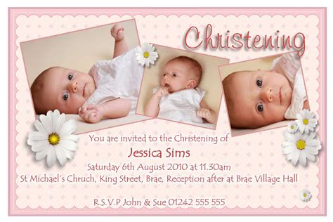 Christening Invitations Template • Business Template Ideas